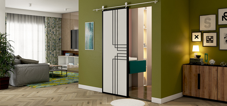 sliding bathroom door installation in West Little River
